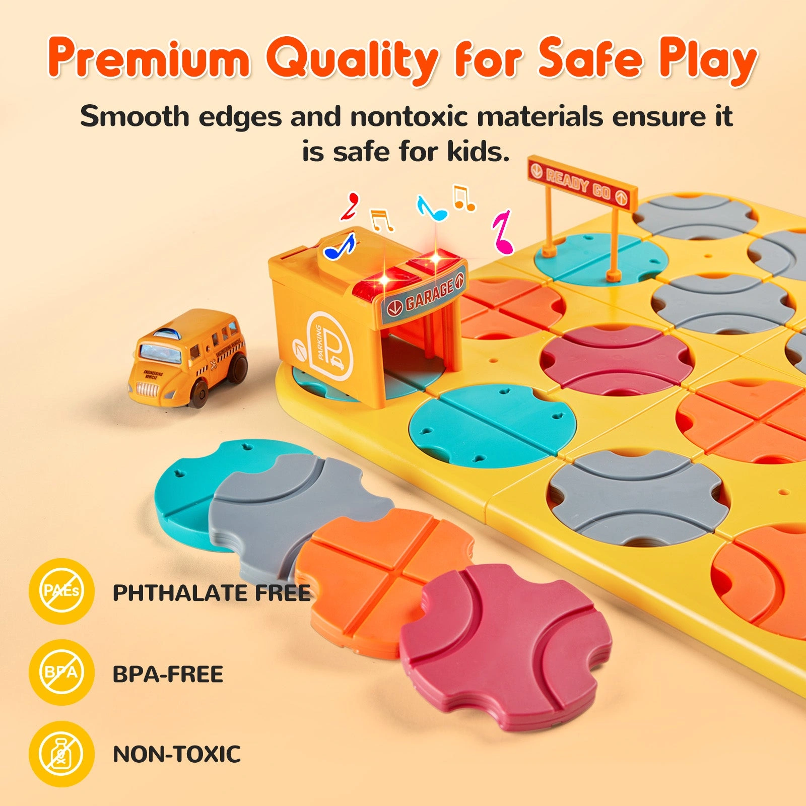 SGILE STEM Road Builder Puzzle Set – Build, Design & Engineer Fun!